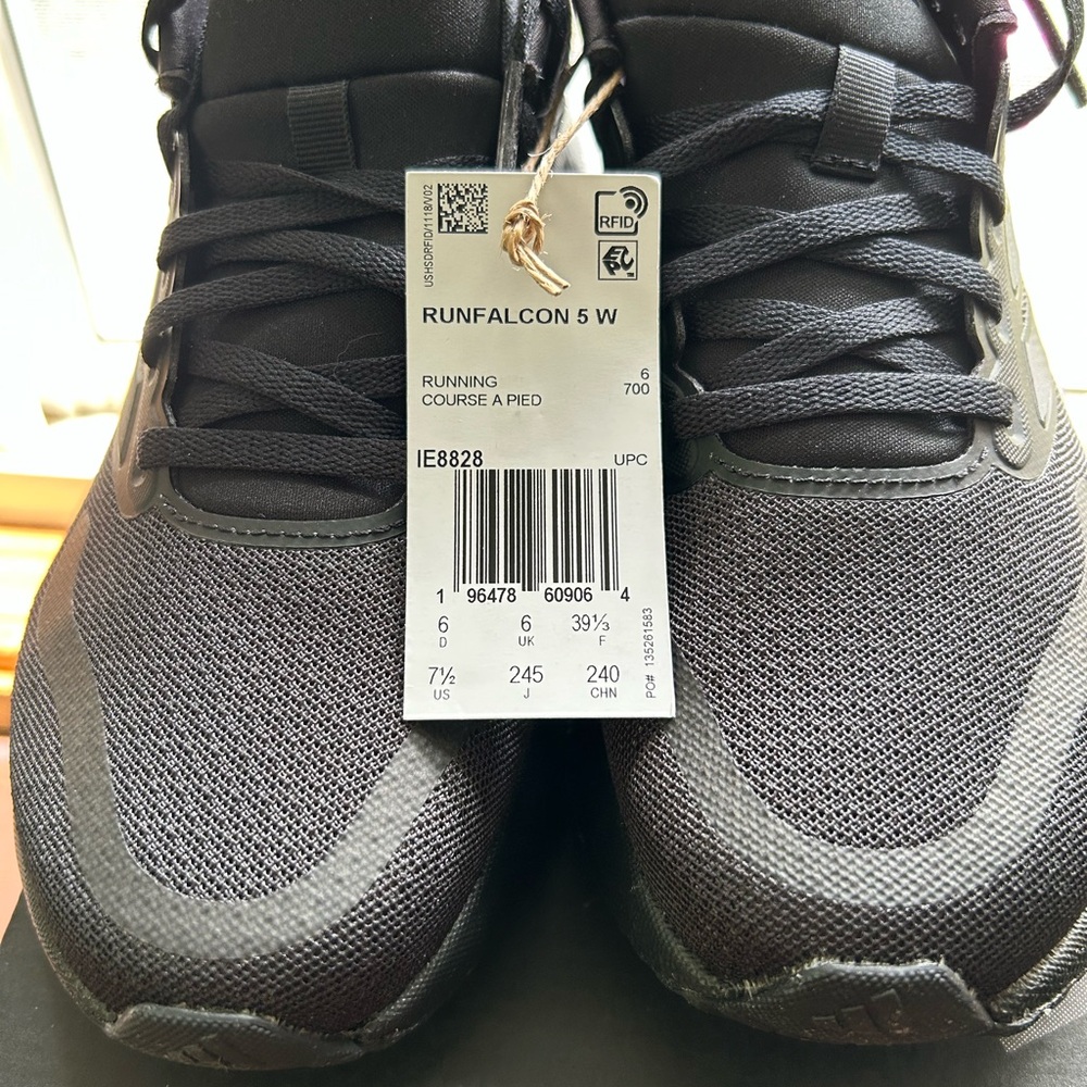 Adidas Black Sneakers with Mesh Upper